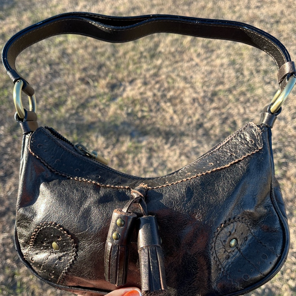 Burberry Mini Metallic Shoulder Bag Y2K Vintage